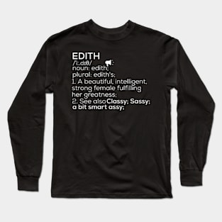 Edith Name Edith Definition Edith Female Name Edith Meaning Long Sleeve T-Shirt